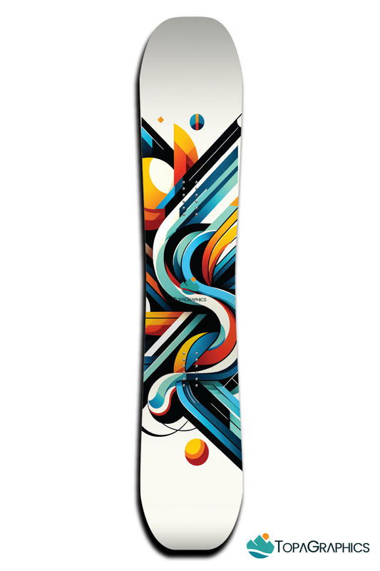 Abstract Art Snowboard Wrap