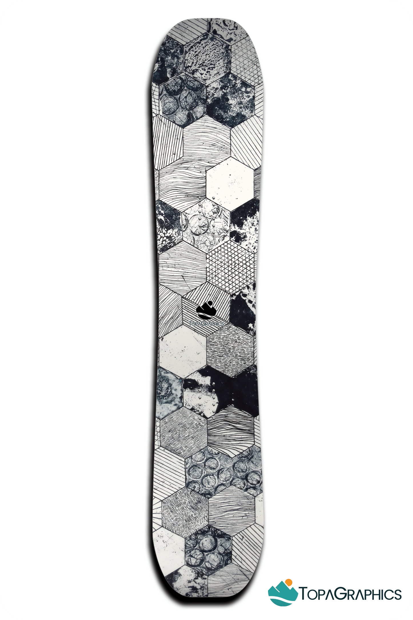 Hex Pattern Snowboard Wrap