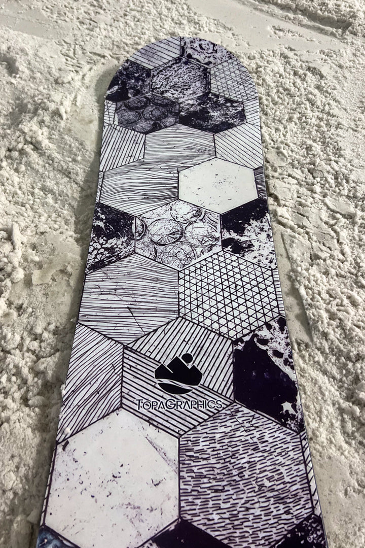 Hex Pattern Snowboard Wrap