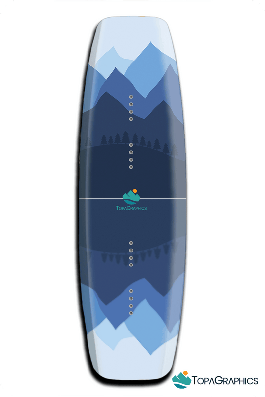 Reflected Mountains Wakeboard Wrap