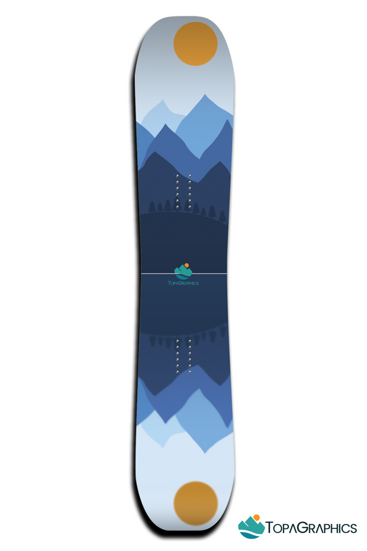 Mountain Reflection Snowboard Wrap