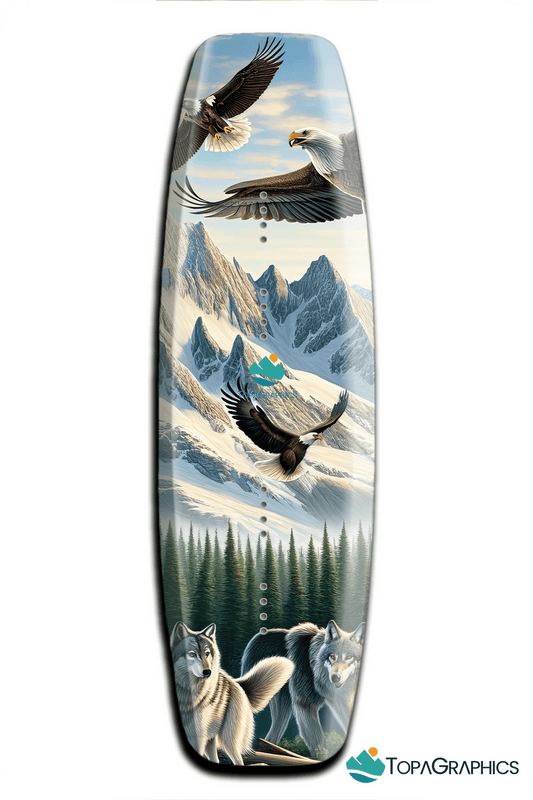 Wolves and Eagles Wakeboard Wrap