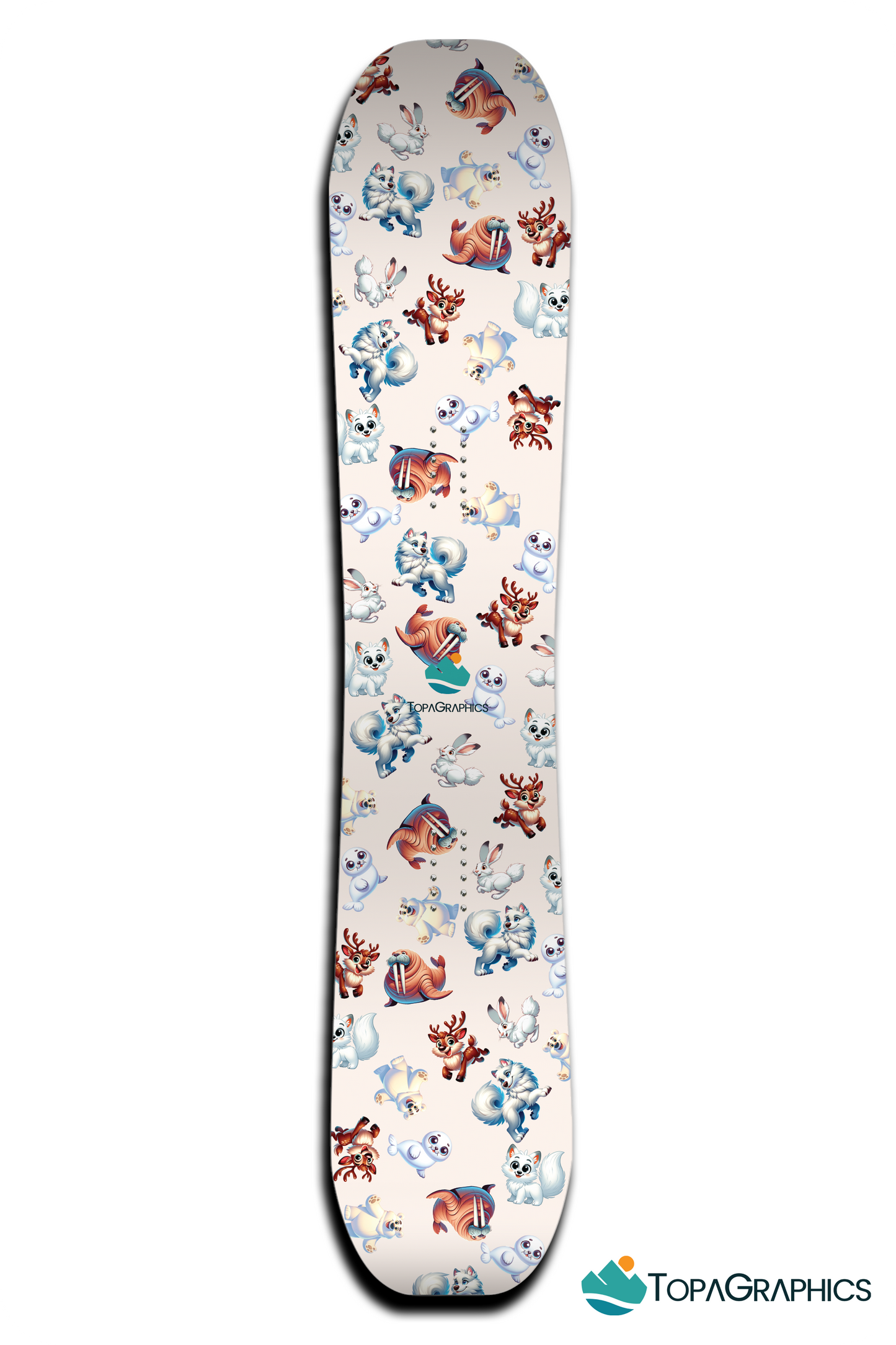 Snowy Animals Snowboard Wrap