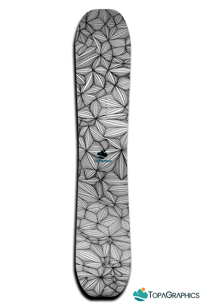 Geometric Web Snowboard Wrap