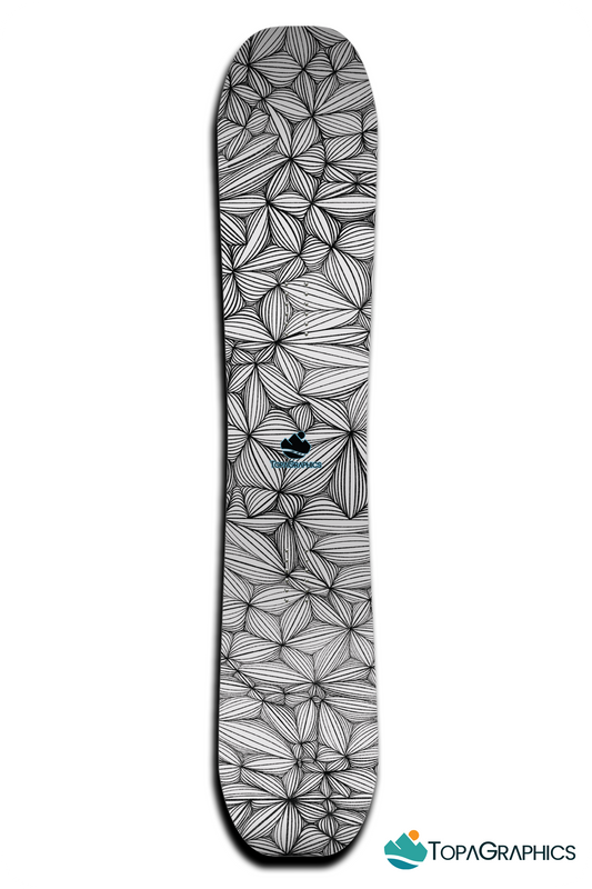 Geometric Web Snowboard Wrap