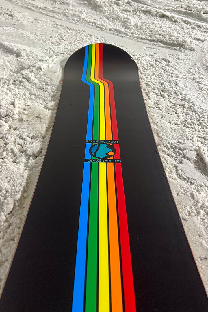 Retro Stripes Snowboard Wrap