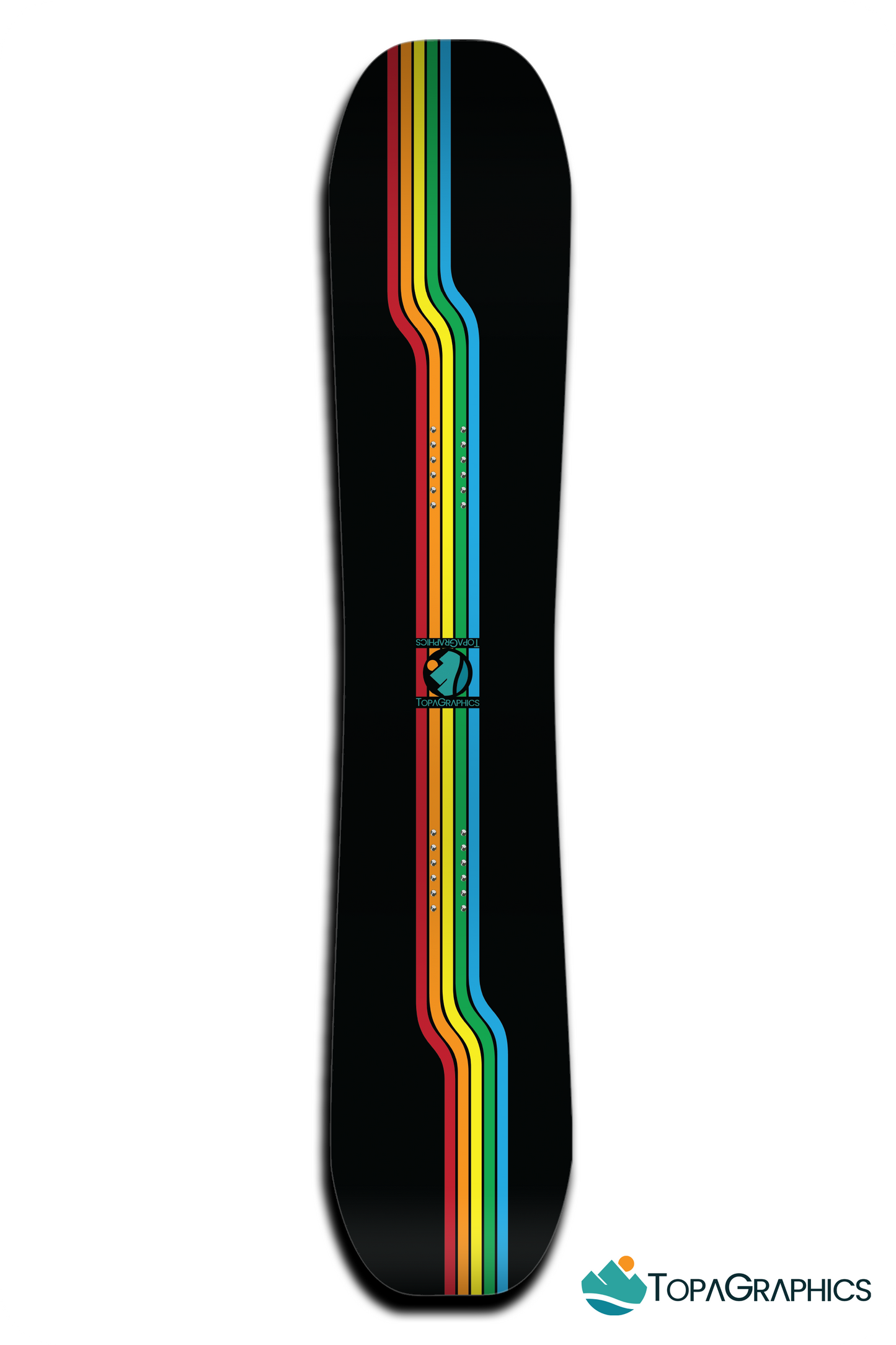 Retro Stripes Snowboard Wrap